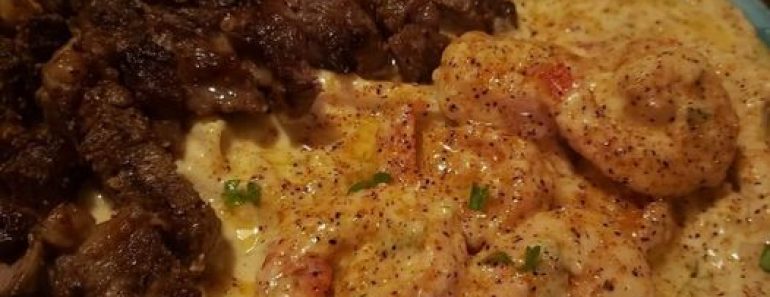 STEAK AND SHRIMP SCAMPI
