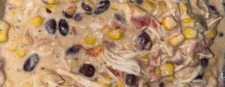 Crockpot Cream Cheese Chicken Chili