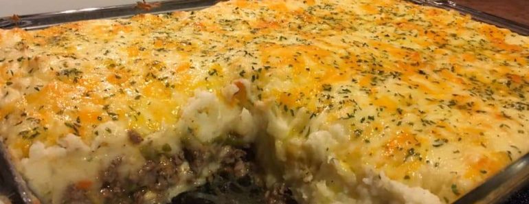 homemade shepherds pie