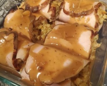 👉Turkey filled with stove top stuffing
