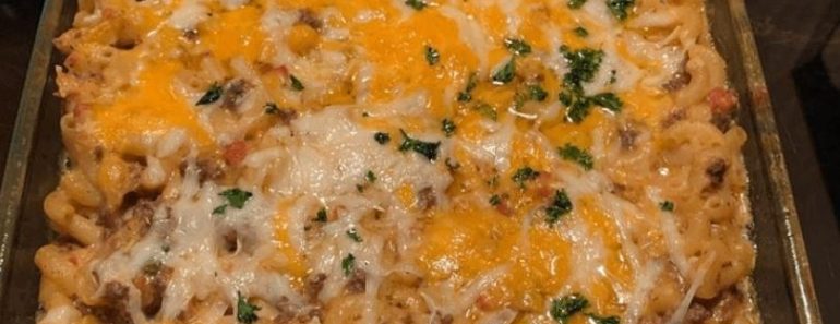 Baked Cheesy Chili Mac