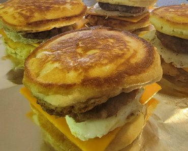 Pancake breakfast sandwiches