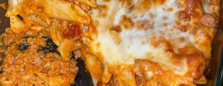 Pink Pasta Bake