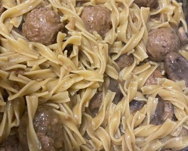 Salisbury meatball pasta