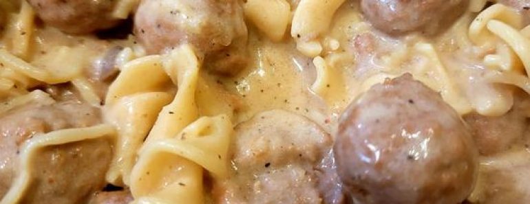 👉MushroomMeatballStroganoff