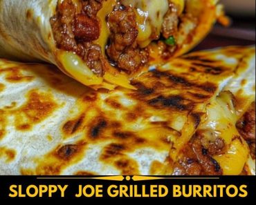 sloppy joe grilled burritos