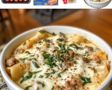 👉Creamy Alfredo Lasagna Soup
