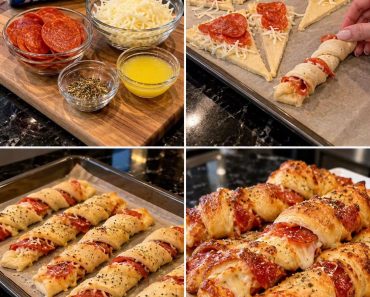 Cheesy Pepperoni Croissant Twists Cheesy Pepperoni Croissant Twists