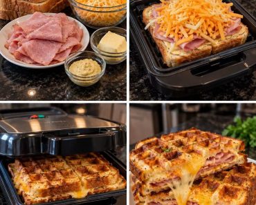 Ham & Cheese Waffle Grilled Cheese